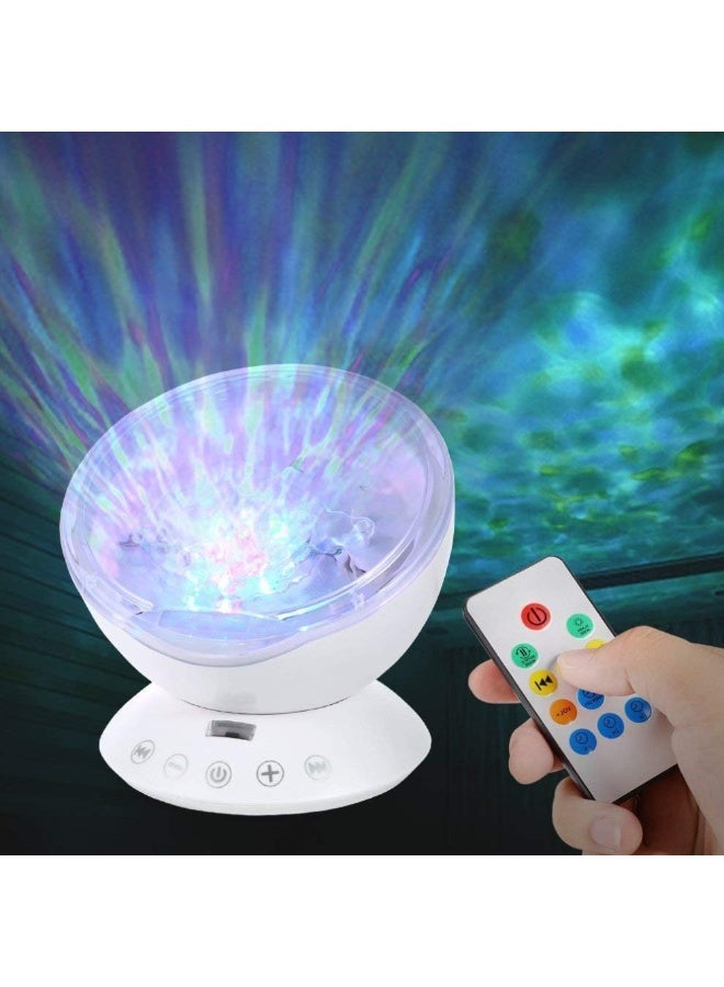 SnuzzleMart Ocean Wave LED Projector with Music Speaker - Image 3
